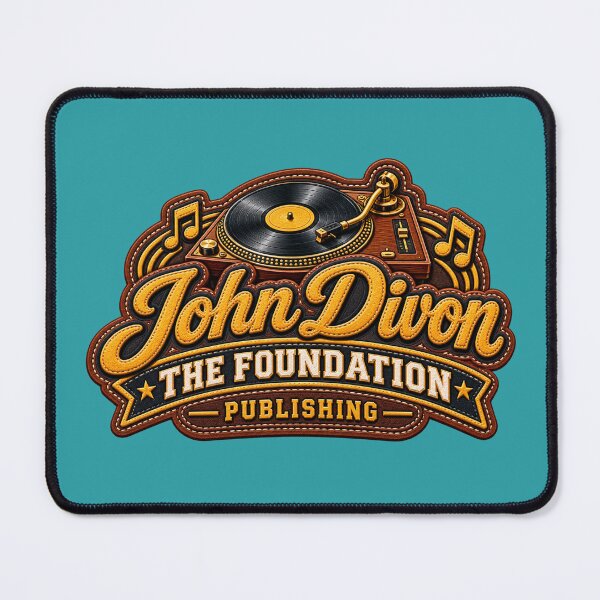 Item preview, John Divon The Foundation Publishing (Leather Patch with Record Player)  designed and sold by TheFatherOfArt.