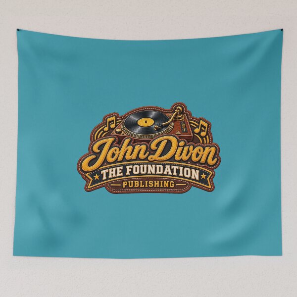 Item preview, John Divon The Foundation Publishing (Leather Patch with Record Player)  designed and sold by TheFatherOfArt.