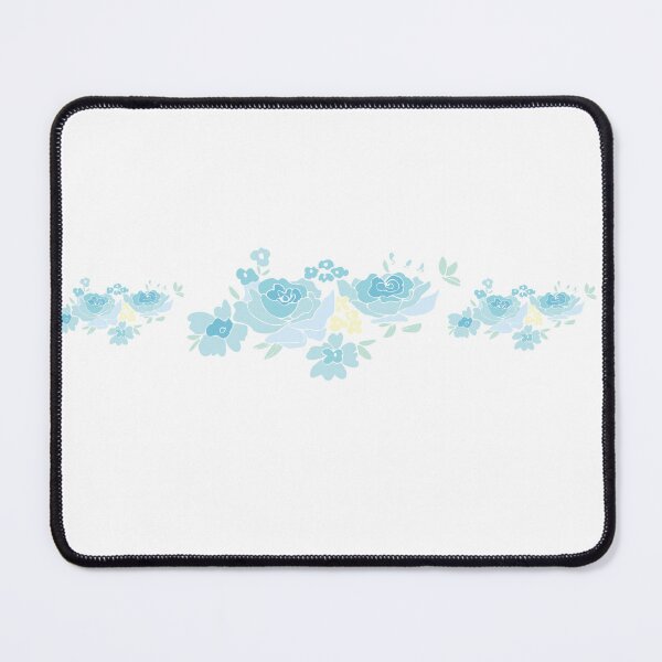 Item preview, Ditsy bouquets placement in blue designed and sold by Quiet Waters Design.