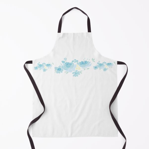 Item preview, Ditsy bouquets placement in blue designed and sold by Quiet Waters Design.