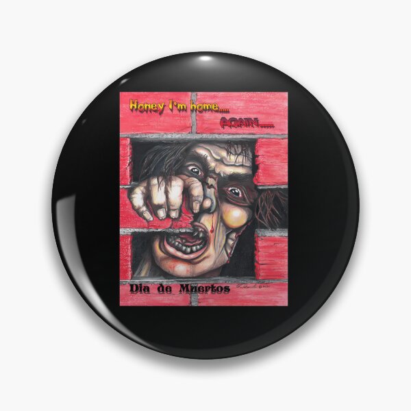 Item preview, Zombie Breaking Brick Wall Scary Halloween Poster designed and sold by Tanjlau7.