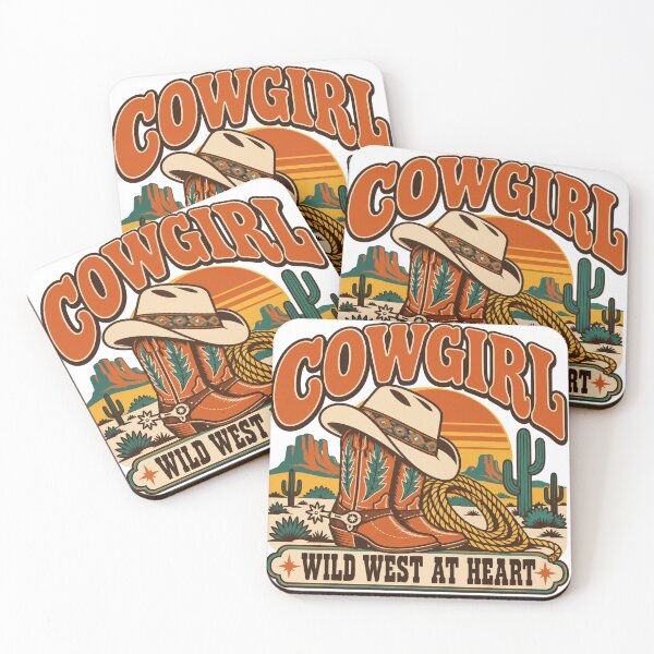 Item preview, Cowgirl Gift - Wild West At Heart designed and sold by RedRubyBubble.