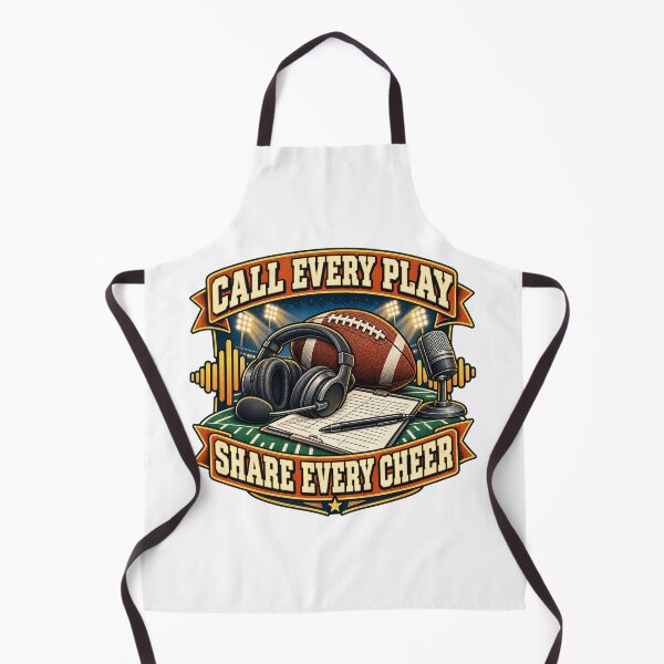 Item preview, Call Every Play Share Every Cheer Football Announcer Art designed and sold by CheerfulNest.