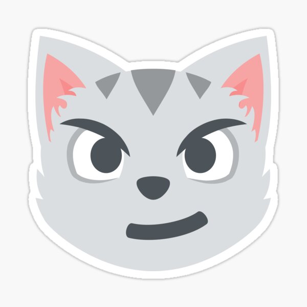 Angry Kitten Cat Face Emoticon