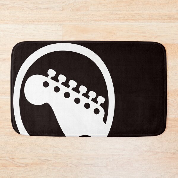 Item preview, White Guitar Headstock Circle Emblem Graphic designed and sold by Segasworks.