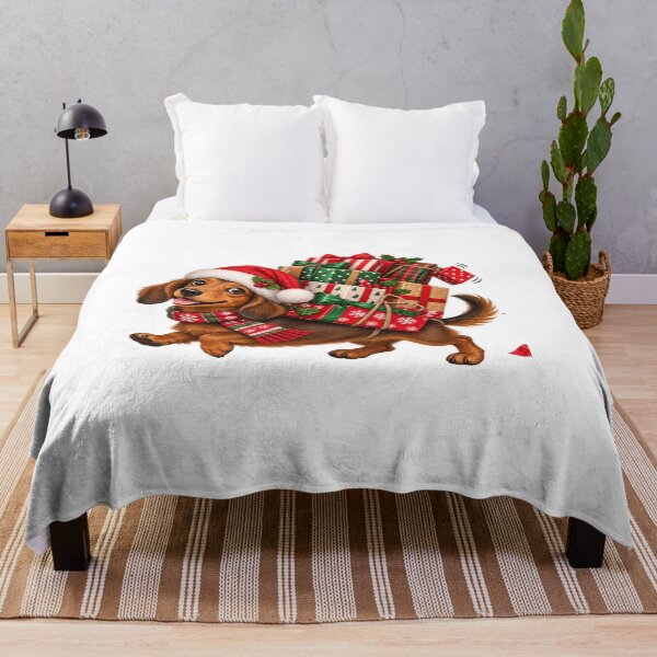 Item preview, Dachshund Christmas Gift Courier Cute Holiday Dog Design designed and sold by StyleLap.