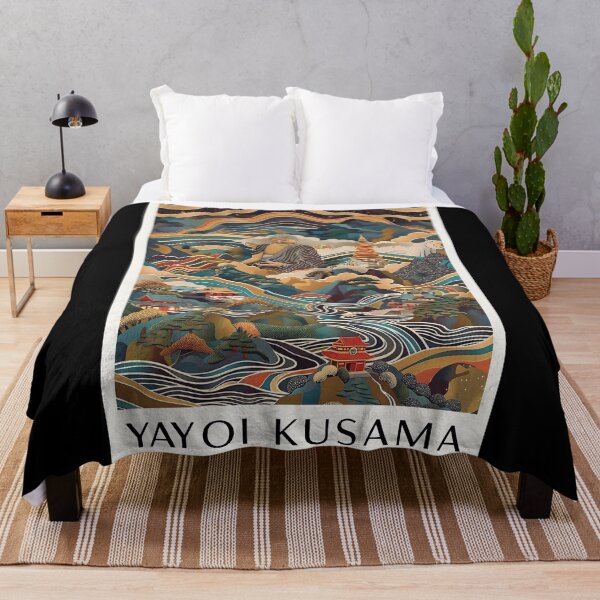 Artikelvorschau, Inspiriert von Yayoi Kusamas Buddha-Landschaftsposter, farbenfroher japanischer Bergtempel-Kunstdruck, Wanddekoration im Musée d'Art Moderne entworfen und verkauft von MorningJoco.