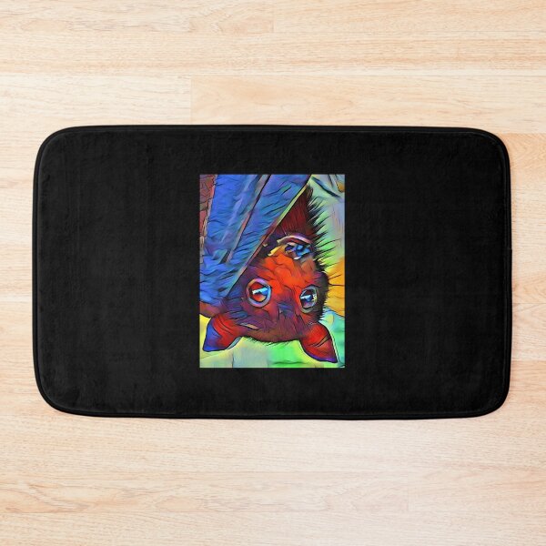 Item preview, • Colorful Psychedelic Hanging Bat Portrait designed and sold by RaniSarkar12.