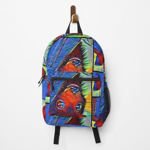 Item preview, • Colorful Psychedelic Hanging Bat Portrait designed and sold by RaniSarkar12.