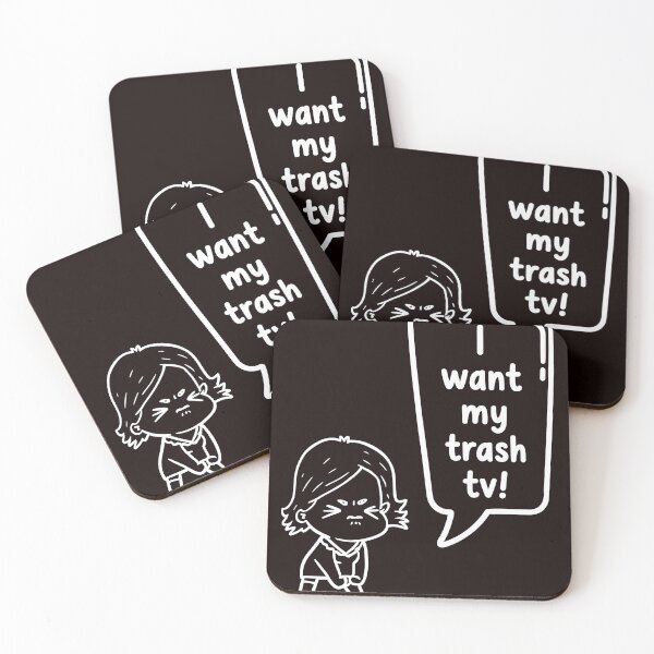 Item preview, Funny Grumpy Character 'I Want My Trash TV!' Quote designed and sold by Segasworks.