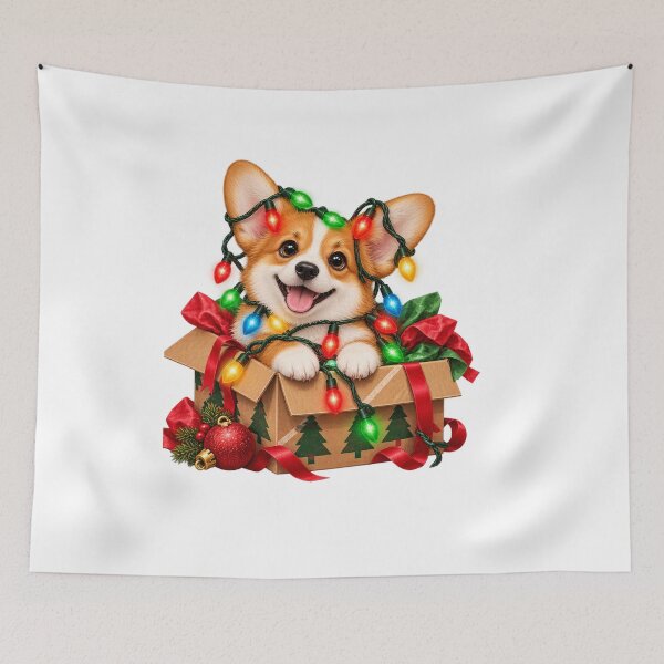 Item preview, Corgi Christmas Gift Box Surprise Cute Holiday Dog Design designed and sold by StyleLap.