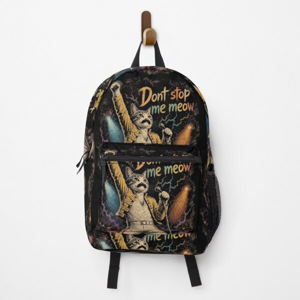 Item preview, Don’t Stop Meow – Funny Rock Cat designed and sold by Nacho Average Designs.