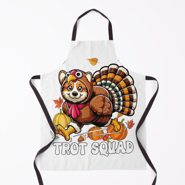 Item preview, Trot Squad Thanksgiving Corgi Cosplay Turkey Running T-Shirt designed and sold by PrintWaveMagic.