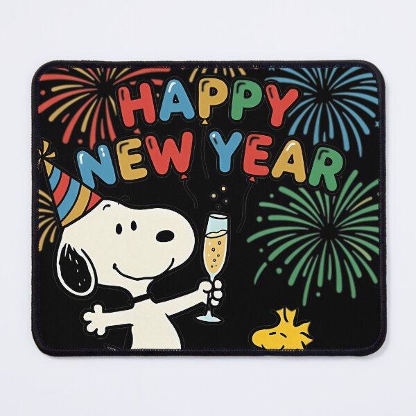 Item preview, Happy New Yearcute Snoopy With Fireworks designed and sold by SABER-101.