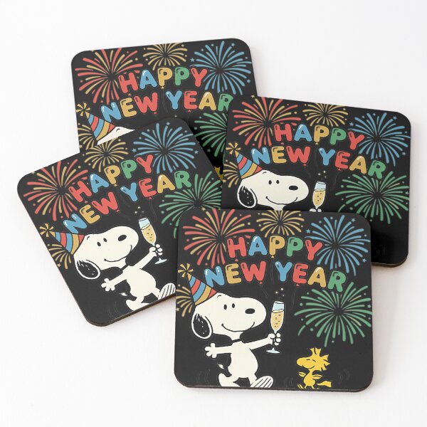 Item preview, Happy New Yearcute Snoopy With Fireworks designed and sold by SABER-101.