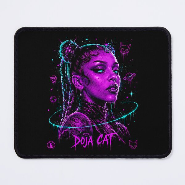 Item preview, Doja Cat Purple Neon Portrait designed and sold by JMS-Artvintage.