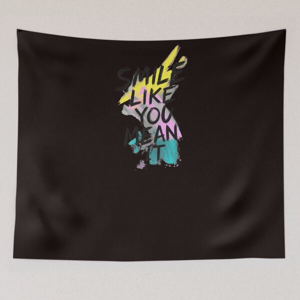 Item preview, SMILE LIKE YOU MEAN IT distressed paint splatter  designed and sold by Segasworks.
