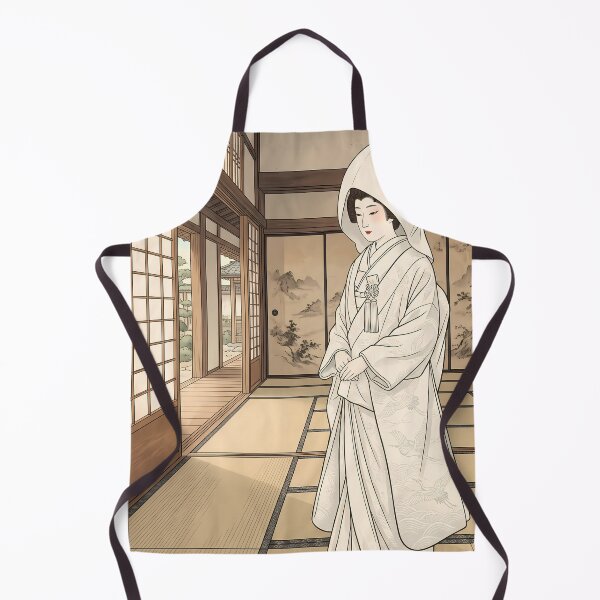 Item preview, Japanese Bride in Pure White Shiromuku Kimono designed and sold by TokyoUkiyoHouse.