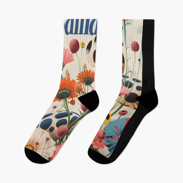 Item preview, Inspired by Yayoi Kusama Flower Mushroom Poster, Colorful Polka Dot Floral Art Print, Japanese Modern Wall Decor designed and sold by MorningJoco.