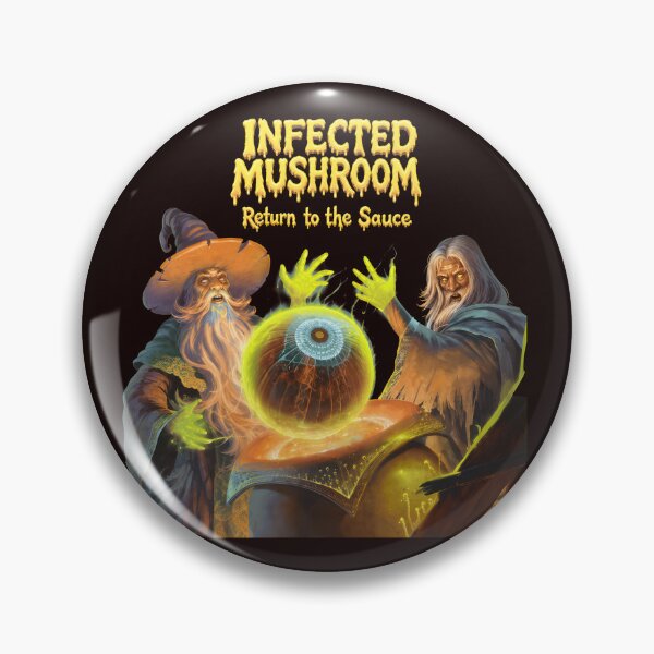 Item preview, Infected Mushroom Return to the Sauce Wizard Art designed and sold by Patternisyours.