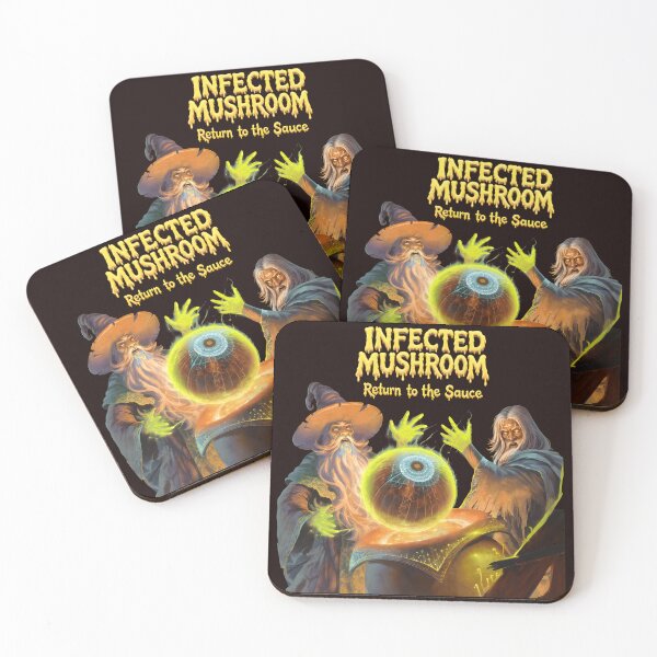 Item preview, Infected Mushroom Return to the Sauce Wizard Art designed and sold by Patternisyours.