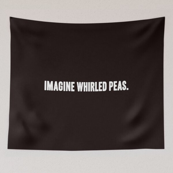 Item preview, IMAGINE WHIRLED PEAS. Funny Wordplay Pun designed and sold by Patternisyours.