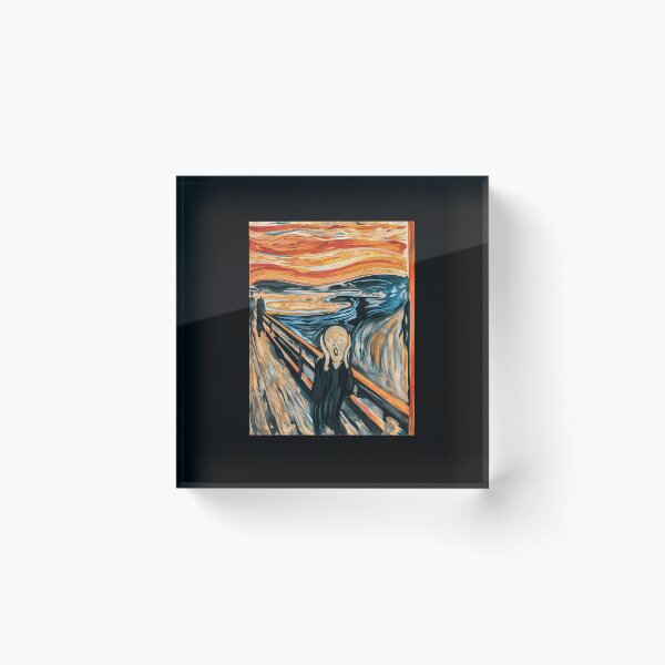 Item preview, Expressionist Screaming Figure Bridge Classic Art designed and sold by RekRamnari.
