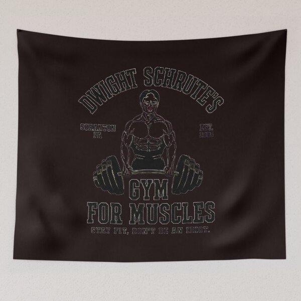 Item preview, Dwight Schrute Gym For Muscles Stay Fit Don't Be An Idiot designed and sold by Patternisyours.