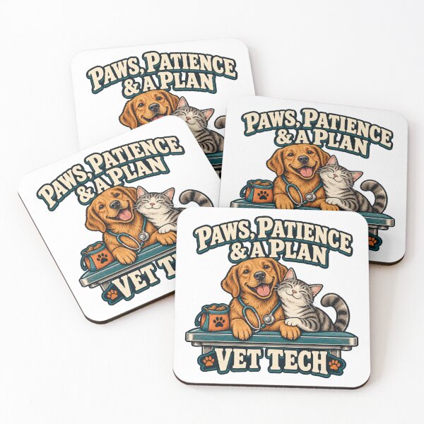 Item preview, Paws Patience and a Plan Vet Tech designed and sold by Numerous-Niches.