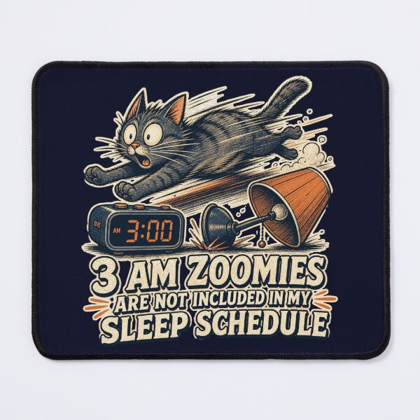 Item preview, 3 AM Zoomies Are Not Included In My Sleep Schedule Shirt, Funny Cat Owner T-Shirt, Cat Zoomies Humor Tee, Cat Mom Gift Shirt, Vintage Night Cat Graphic designed and sold by TshirtsLabs.