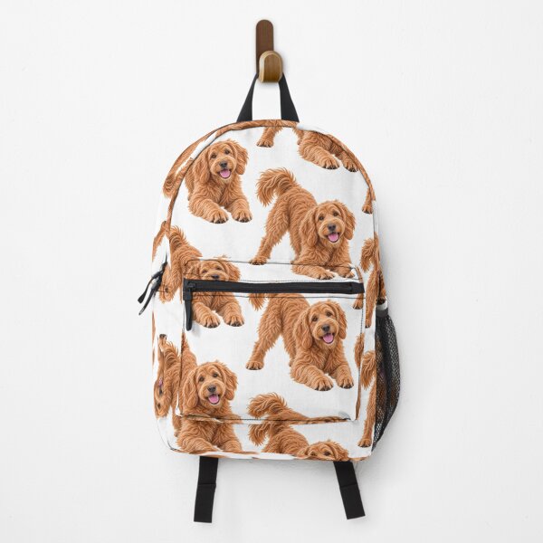 Item preview, Golden Doodle Labradoodle dog playing designed and sold by BackgroundND.