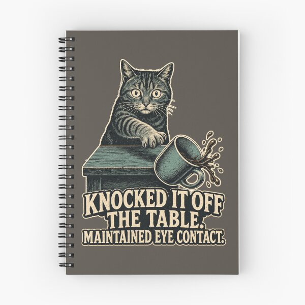 Item preview, Knocked It Off The Table Maintained Eye Contact Shirt, Funny Cat T-Shirt, Naughty Cat Humor Tee, Cat Lover Gift Shirt, Vintage Cat Graphic designed and sold by TshirtsLabs.
