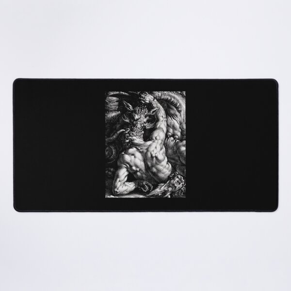Item preview, Ancient Mythological Beast Antique Etching Drawing designed and sold by RekRamnari.
