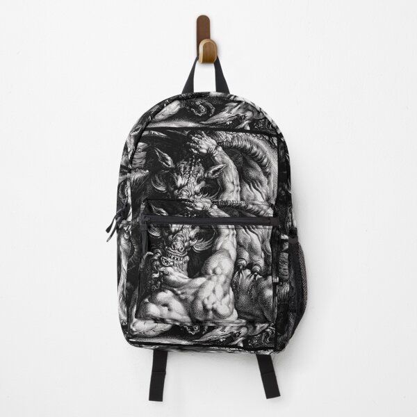 Item preview, Ancient Mythological Beast Antique Etching Drawing designed and sold by RekRamnari.
