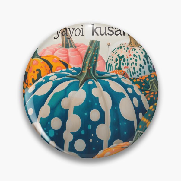 Item preview, Inspired by Yayoi Kusama Pumpkin Poster, Colorful Polka Dot Pumpkins Art Print, Japanese Modern Wall Decor designed and sold by MorningJoco.