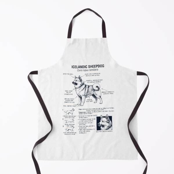 Item preview, Icelandic Sheepdog Scientific Anatomy Biology Dog Lover designed and sold by dian-rody-crest.