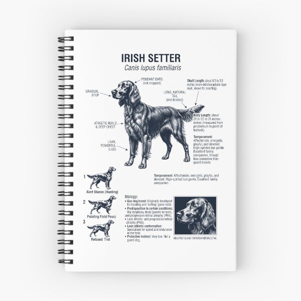 Item preview, Irish Setter Scientific Anatomy Biology Dog Lover designed and sold by dian-rody-crest.
