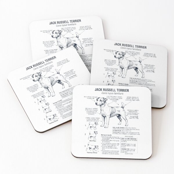 Item preview, Jack Russell Terrier Scientific Anatomy Biology Dog Lover designed and sold by dian-rody-crest.