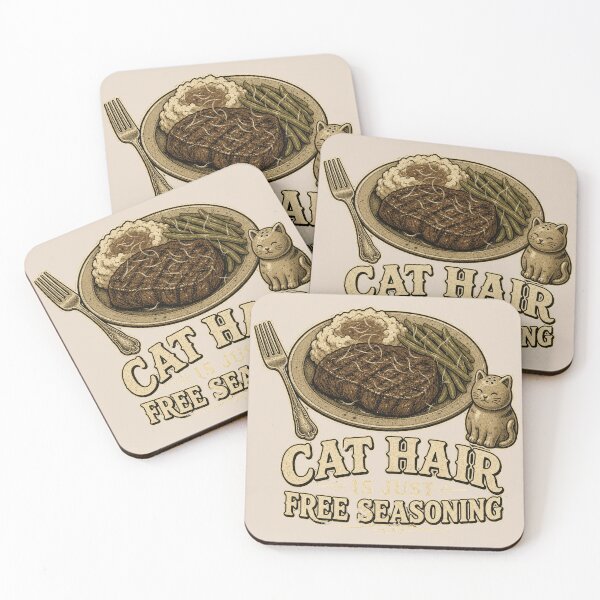Item preview, Cat Hair Is Just Free Seasoning Shirt, Funny Cat Owner T-Shirt, Cat Fur Humor Tee, Cat Mom Gift Shirt, Vintage Cat Hair Graphic designed and sold by TshirtsLabs.