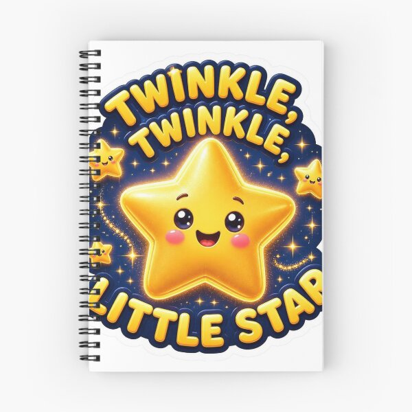 Item preview, Twinkle Twinkle Little Star – Cute Golden Star Nursery Rhyme designed and sold by LearnFunStore.