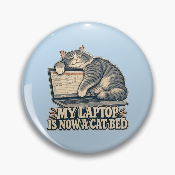 Item preview, My Laptop Is Now A Cat Bed Shirt, Funny Cat Owner T-Shirt, Work From Home Cat Humor Tee, Cat Mom Gift Shirt, Vintage Laptop Cat Graphic designed and sold by TshirtsLabs.