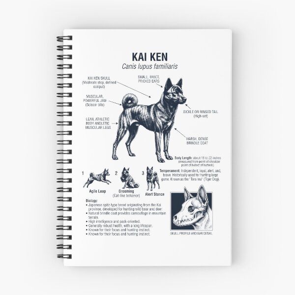 Item preview, Kai Ken Scientific Anatomy Biology Dog Lover designed and sold by dian-rody-crest.
