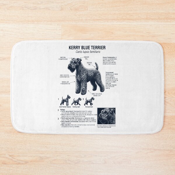 Aperçu de l'œuvre Kerry Blue Terrier Anatomie scientifique Biologie Amoureux des chiens créée et vendue par dian-rody-crest.