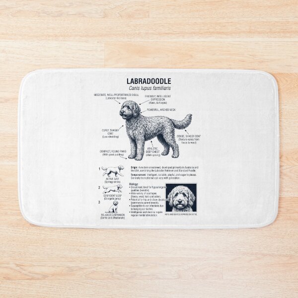 Item preview, Labradoodle Scientific Anatomy Biology Dog Lover designed and sold by dian-rody-crest.