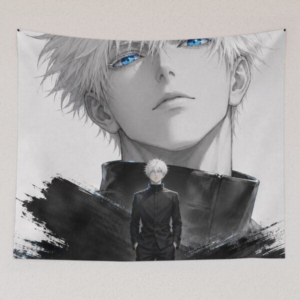 Artikelvorschau, Satoru Gojo Dual Portrait – Jujutsu Kaisen Art entworfen und verkauft von frantuliuss.