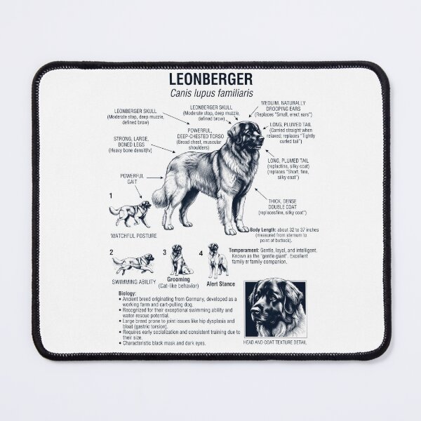 Item preview, Leonberger Scientific Anatomy Biology Dog Lover designed and sold by dian-rody-crest.