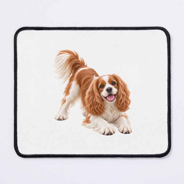 Item preview, King Charles Cavalier Spaniel Dog Blenheim playing  designed and sold by BackgroundND.