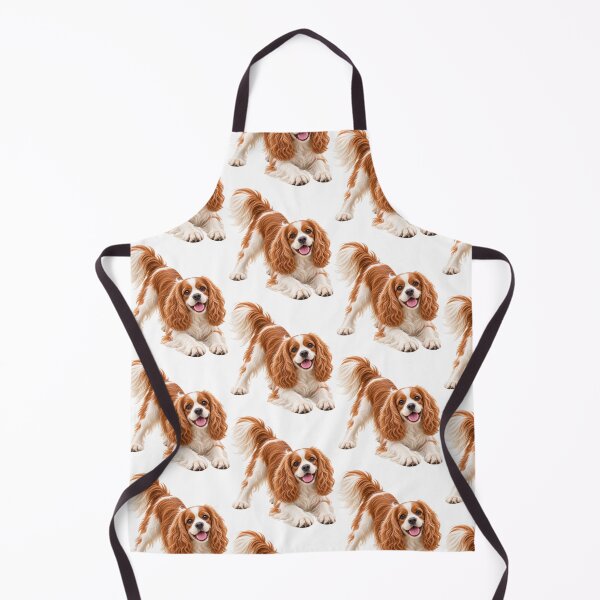 Item preview, King Charles Cavalier Spaniel Dog Blenheim playing designed and sold by BackgroundND.