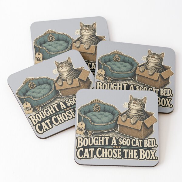 Item preview, Bought A $60 Cat Bed Cat Chose The Box Shirt, Funny Cat Owner T-Shirt, Cat Box Humor Tee, Cat Mom Gift Shirt, Vintage Cat Graphic designed and sold by TshirtsLabs.