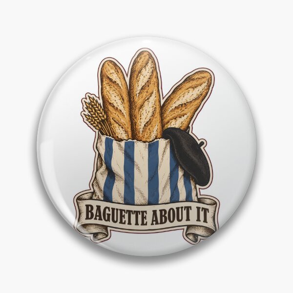 Item preview, Baguette Pun Baguette About It | Funny French Bread Bakery Food Pun designed and sold by StickyGuys.